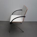 2x Prachtige DRABERT VUELO houten design stoelen met leuning