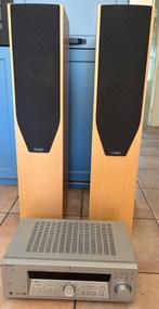 Stereo set: 2x Mission M74i+Sony STR-DE675AV-receiver+kabels, Ophalen, Losse componenten, Zo goed als nieuw, Sony