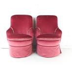 2x vintage boudoir fauteuil, Gebruikt, Ophalen