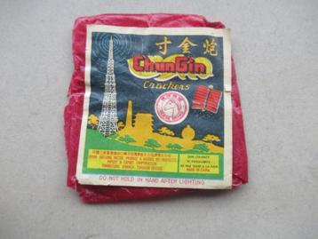 Vintage verpakking ChunGin Crackers Rotjes  vuurwerk 1972 beschikbaar voor biedingen