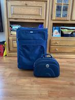 Grote Samsonite koffer met gratis reis beautycase, Sieraden, Tassen en Uiterlijk, Koffers, Uitschuifbare handgreep, Gebruikt, 45 tot 55 cm