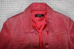 Prachtige Rode Suède jas (Maat 42) Tussenjas € 50,-, Maat 42/44 (L), Ophalen of Verzenden, Zo goed als nieuw, Rood