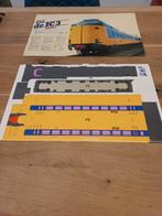 NS IC3 bouwplaat, Verzamelen, Spoorwegen en Tramwegen, Ophalen of Verzenden, Zo goed als nieuw, Trein, Boek of Tijdschrift