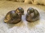 2 verzilverde vogels peper en zoutstel, Antiek en Kunst, Antiek | Goud en Zilver, Ophalen of Verzenden