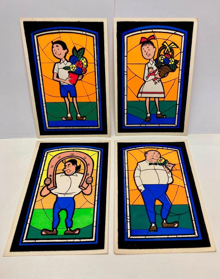 Vintage Suske en Wiske viltkaarten 1962, Verzamelen, Stripfiguren, Gebruikt, Boek of Spel, Suske en Wiske, Ophalen of Verzenden