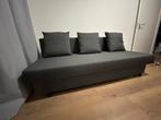 Slaapbank ‘Asarum’ 191 cm x 130 cm grijze stof, Ophalen, Zo goed als nieuw, Grijs, Overige maten