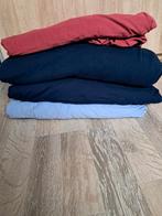 Zgan jersey hoeslakens 1 persoons, Huis en Inrichting, Ophalen, Eenpersoons, Blauw, Dekbedovertrek