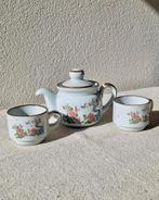 Theeset theepot met kopjes bloem roos boompatroon, Ophalen of Verzenden, X, Overige stijlen, X