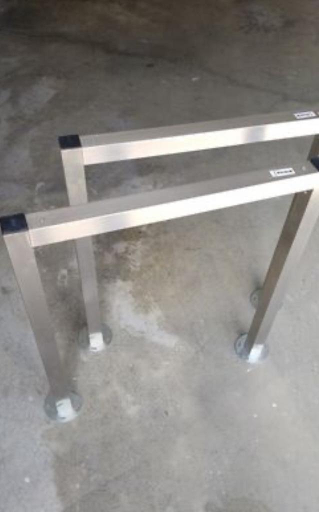 IKEA VIKA Moliden Tafelpoten RVS, Huis en Inrichting, Tafelonderdelen, Nieuw, Tafelpoot, 50 tot 100 cm, Minder dan 50 cm, Rechthoekig