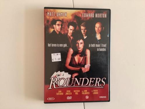 Rounders, dvd, Matt Damon + Edward Norton, Cd's en Dvd's, Dvd's | Thrillers en Misdaad, Zo goed als nieuw, Ophalen of Verzenden