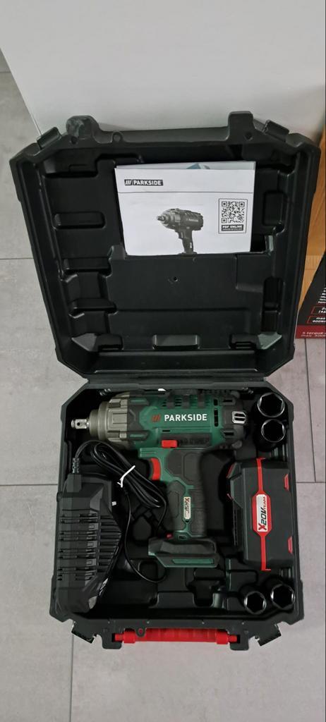 Parkside 20V Slagmoersleutel met accu en lader – Nieuw!, Doe-het-zelf en Verbouw, Gereedschap | Handgereedschap, Nieuw, Ophalen of Verzenden