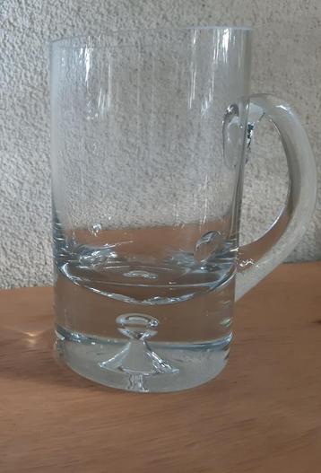 Krosno bierpul met luchtbel - handmade glas met bubble base beschikbaar voor biedingen