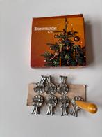 Antieke Kerstboomkaarsjes + Knijpers, Diversen, Kerst, Ophalen, Gebruikt