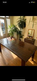 Houten Tafel (200cm) - Op te knappen, Huis en Inrichting, Ophalen, Gebruikt, 50 tot 100 cm, Vijf personen of meer