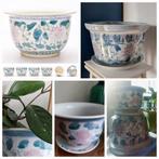 Chinoiserie assorti Famille Rose bloempotten ø 25 x h 17 cm, Ophalen