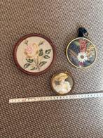 Vintage Wanddecoratie Set - Roos, Bloemen, Dame, Antiek en Kunst, Ophalen of Verzenden
