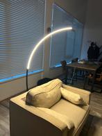 Design Lamp Boog LED Geel/Wit, Huis en Inrichting, Lampen | Vloerlampen, Ophalen, Zo goed als nieuw, Minimalistisch, Metaal