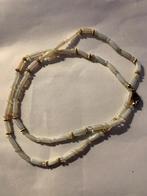 Antiek opaal collier met 14 kt gouden kralen + gouden slotje, Sieraden, Tassen en Uiterlijk, Antieke sieraden, Verzenden, Goud