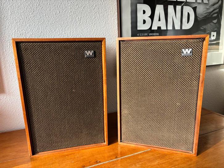 Wharfedale Denton 2 Vintage Speakers, Audio, Tv en Foto, Luidsprekers, Gebruikt, Front, Rear of Stereo speakers, Minder dan 60 watt