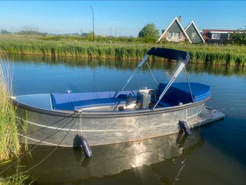 Aluminium Van Vossen sloep +nieuwe 100 pk +6 jaar garantie beschikbaar voor biedingen