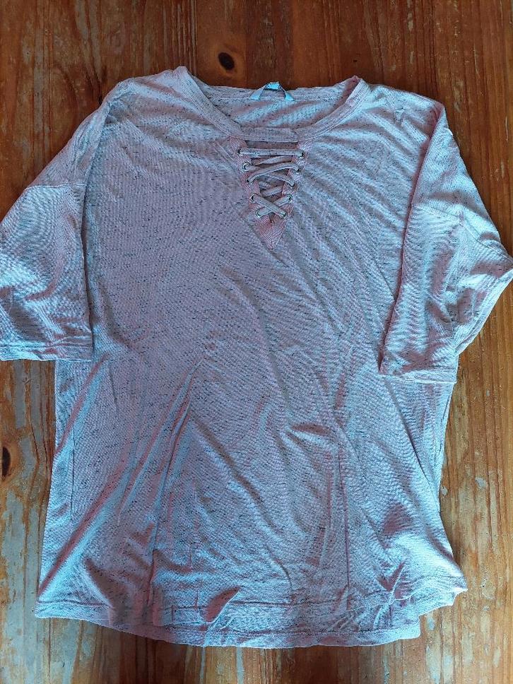 Top, shirt met ¾ mouwtje MS Mode XL, Kleding | Dames, T-shirts, Zo goed als nieuw, Maat 46/48 (XL) of groter, Roze, Korte mouw