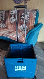 HBM Machines opvouwbare krat 45 kg blauw, Ophalen, Gebruikt, Krat, Minder dan 35 cm
