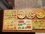 houten Puzzels in zeer goede staat en per stuk te koop. Op-, Kinderen en Baby's, Speelgoed | Houten speelgoed, Ophalen of Verzenden