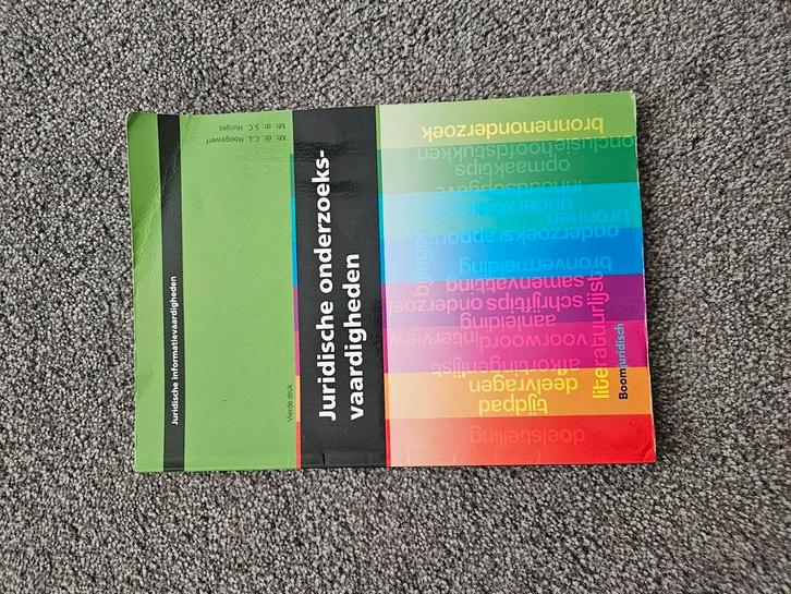 S.C. Huisjes - Juridische onderzoeksvaardigheden, Boeken, Wetenschap, Zo goed als nieuw, Sociale wetenschap, Ophalen of Verzenden