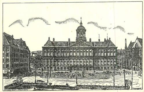 (381-027-011) Amsterdam Koninklijk Paleis, Verzamelen, Ansichtkaarten | Nederland, Noord-Holland, Ophalen of Verzenden