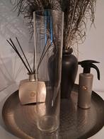 Ronde hoge vaas, Overige kleuren, Ophalen of Verzenden, Minder dan 50 cm, Glas