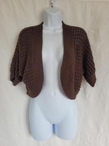 Leuk bruin gehaakt vest mt M merk H&M beschikbaar voor biedingen