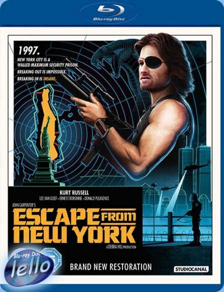 Blu-ray: Escape From New York (1981 Kurt Russell) UK nietNLO, Cd's en Dvd's, Blu-ray, Nieuw in verpakking, Actie, Ophalen of Verzenden
