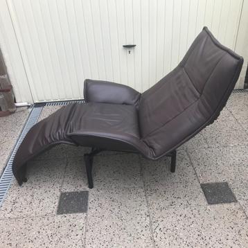 Vintage Cassina Veranda fauteuil chair bruin leer beschikbaar voor biedingen
