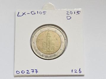 2-euromunt Duitsland (D) G 2015 Herdenking LX-G105 beschikbaar voor biedingen