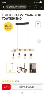 Eglo plafond lamp met 3x lichtbron, Huis en Inrichting, Ophalen, Zo goed als nieuw, Hout, Industrieel