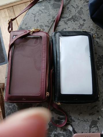 2 Nieuwe Telefoon Portemonnee Tasjes beschikbaar voor biedingen