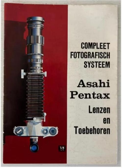 Brochure Asahi Pentax Lenzen en toebehoren (1963), Verzamelen, Fotografica en Filmapparatuur, Overige typen, 1960 tot 1980, Ophalen of Verzenden
