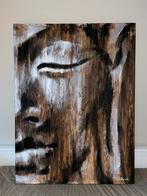 Groot schilderij van Juul – Boeddha – abstract – tweeluik, Ophalen