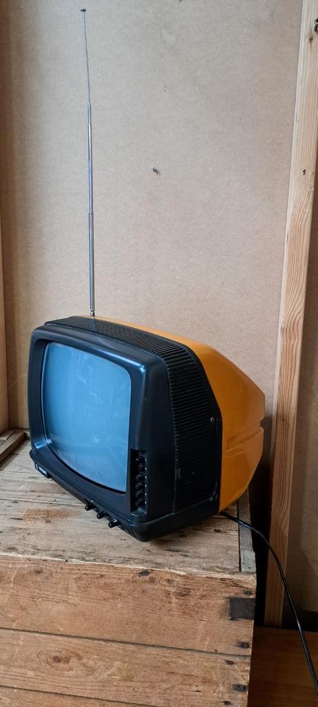Vintage Philips TV - Oranje Accent, Audio, Tv en Foto, Vintage Televisies, Gebruikt, Minder dan 40 cm, Philips, Ophalen of Verzenden