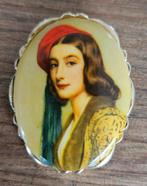 Broche vrouw, Sieraden, Tassen en Uiterlijk, Broches, Ophalen of Verzenden, Zo goed als nieuw, Overige materialen