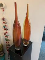 Kosta Boda vazen nieuw unieke items gesigneerd, Huis en Inrichting, 50 tot 75 cm, Oranje, Ophalen of Verzenden, Glas