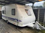 2008 Hobby Caravan + voortent en luifel & fietsenrek, Caravans en Kamperen, Caravans, Bedrijf, Hobby
