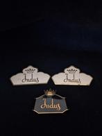 Drie reclame platen van het horloge merk Indus., Ophalen of Verzenden, Zo goed als nieuw, Reclamebord