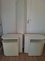 Auping Achterwand Bed 180x200 Wit Roldeurtjes, Huis en Inrichting, Slaapkamer | Bedden, Ophalen, Overige materialen, Gebruikt