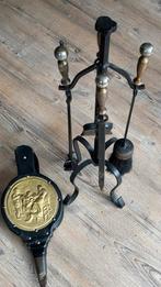 Antiek Haardstel met Blaasbalg, Ophalen of Verzenden, Gebruikt, Vrijstaande haard, Houthaard