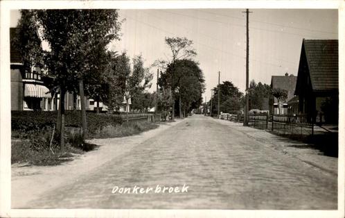 Donkerbroek - Fotokaart, Verzamelen, Ansichtkaarten | Nederland, Gelopen, Friesland, 1920 tot 1940, Ophalen of Verzenden