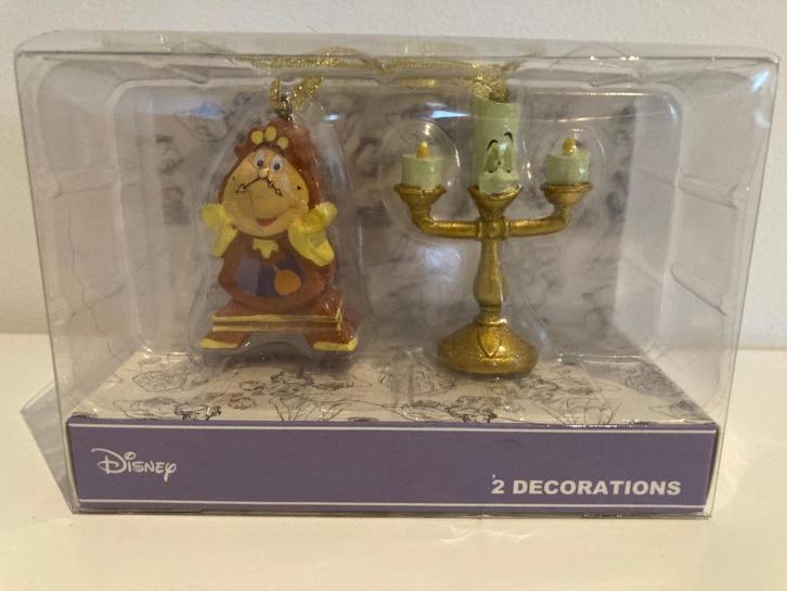Disney kerst hangers Bambi en Belle en het beest nieuw, Verzamelen, Disney, Nieuw, Beeldje of Figuurtje, Assepoester of Belle