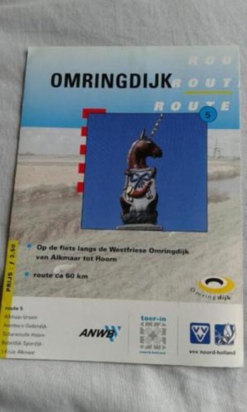Hoorn Alkmaar Omringdijk West-Friesland stolp polder dijk, Boeken, Reisgidsen, Gelezen, Fiets- of Wandelgids, Benelux, Overige merken