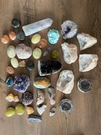 Edelsteen verzameling septarie ei, amethist en bergkristal, Verzamelen, Mineralen en Fossielen, Ophalen of Verzenden, Mineraal