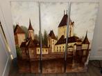 Drieluik Schilderij: Kasteel, Antiek en Kunst, Ophalen